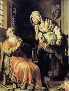 REMBRANDT Harmenszoon van Rijn Tobit Accuses Anna of Stealing the Kid oil painting artist